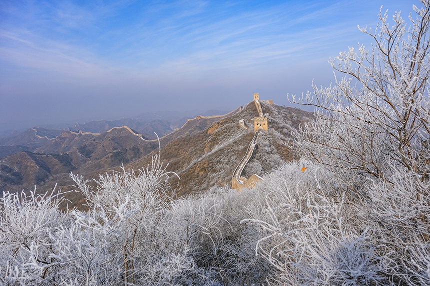 金山嶺長城雪后美景。郭中興攝